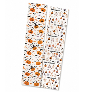 Podkladová kartička Halloween dýně a duchové na perníčky 24 × 6,5 cm – 10 ks