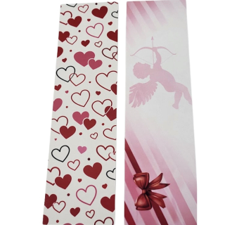 Kartička „ Valentýnský andílek" (24 × 6,5 cm)– 25 ks/balení